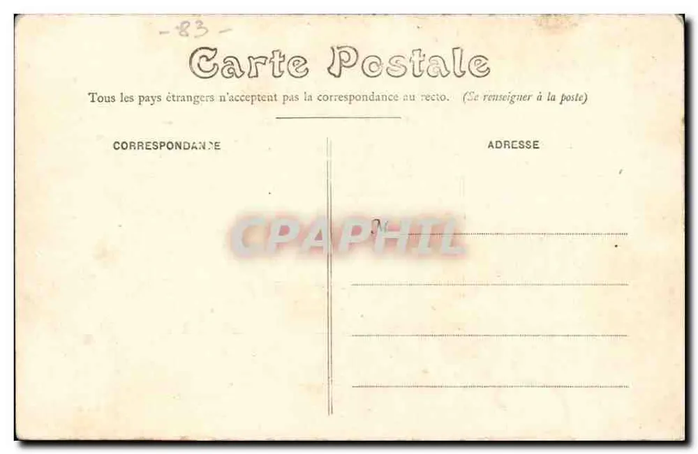 Côte d'Azur — St-Raphaël — Boulevard Félix-Martin — Villa l'Argentine — Edition von Coquet - Rückseite