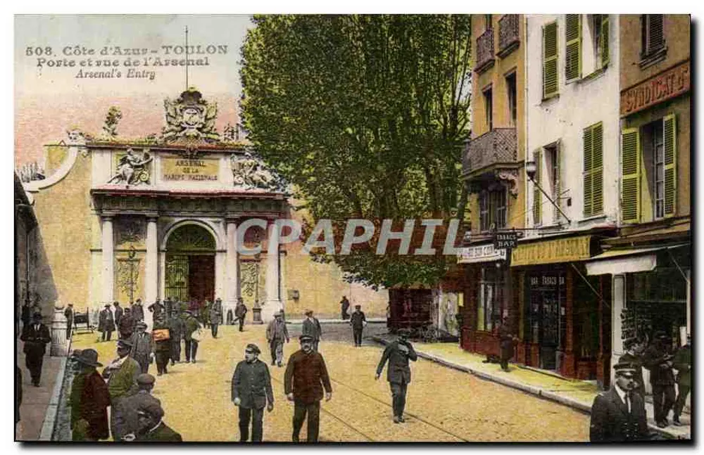 Tor und Straße des Arsenal — Toulon — Côte d'Azur — n°508 - Vorderseite