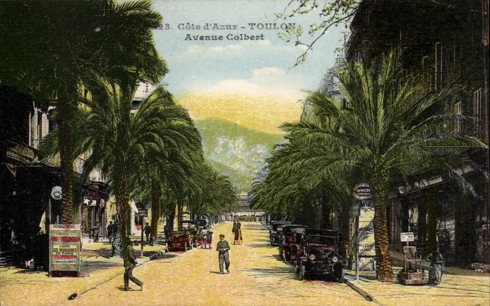 Avenida Colbert — Toulon, Costa Azul — editor Choveller - Frente