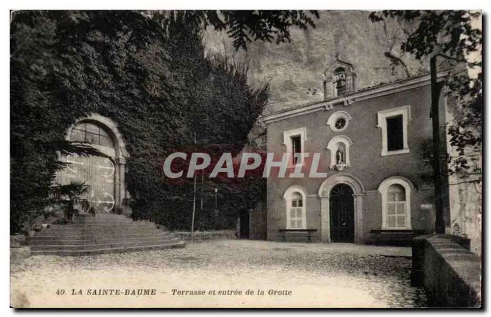 La Sainte-Baume — Terrasse und Eingang zur Höhle - Vorderseite