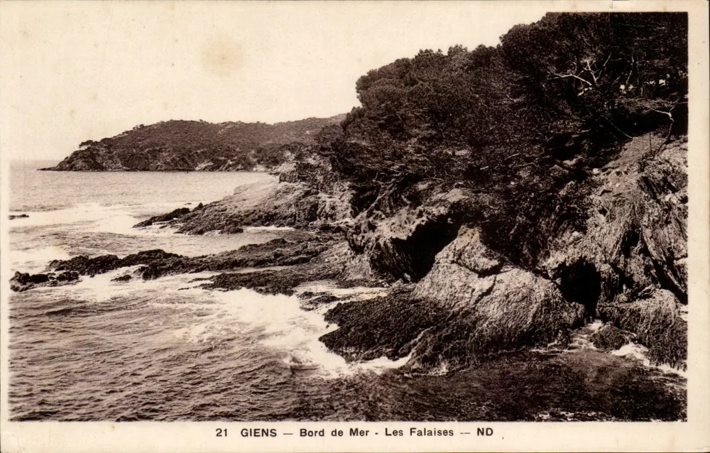 Giens — Margem do Mar — As Falésias — ND - Frente