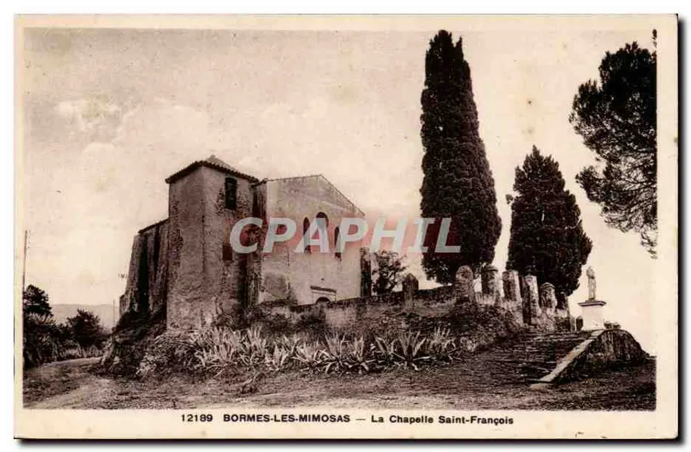 Bormes-les-Mimosas — La Chapelle Saint-François — Éditions Belles Lettres, Nice - Vorderseite