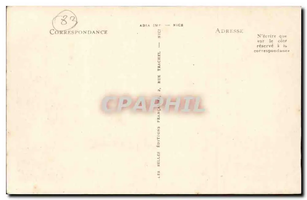 Bormes-les-Mimosas — La Chapelle Saint-François — Éditions Belles Lettres, Nice - Rückseite