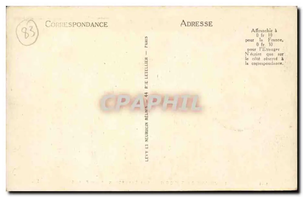 Arredores de Toulon — Les Sablettes — A Praia — LL — n°151 - Verso