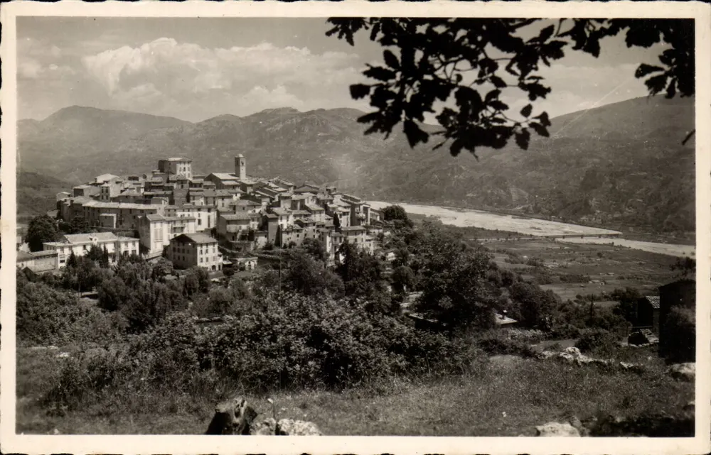 Gattières — Allgemeiner Blick und das Tal des Var — Éditions Véritable - Vorderseite