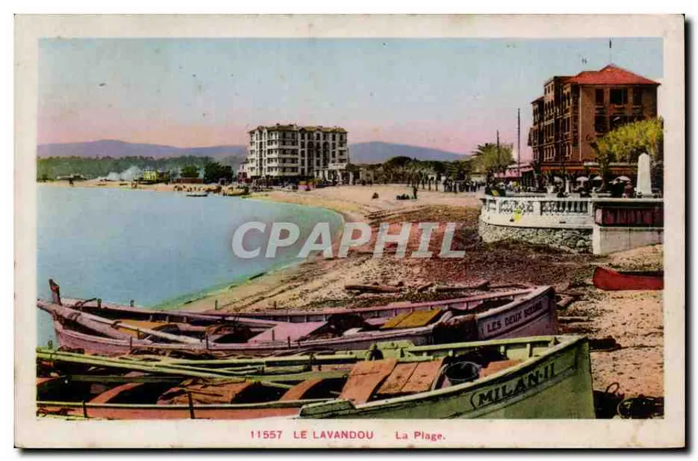 Le Lavandou — Plaża — Wydawca Milan-JI, nr 11557 - Awers