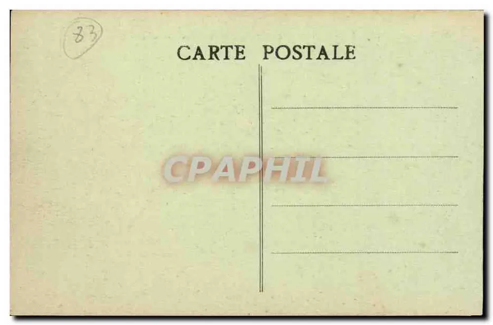 Hyère - 3e R.I.A. - Posto de Polícia e Escritório do Coronel - Verso