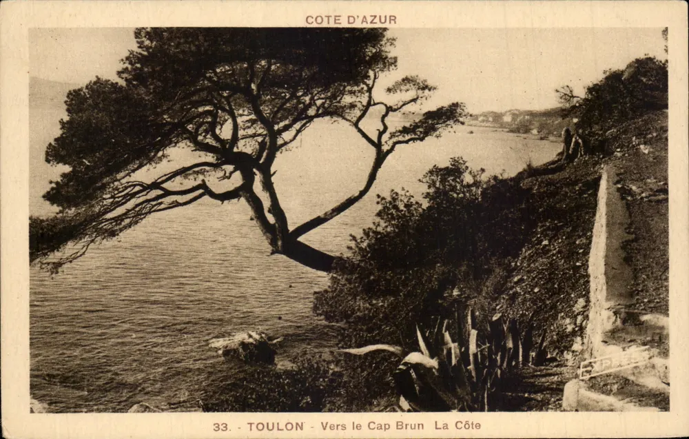 Toulon - Em direção ao Cabo Brun - A Costa - Costa Azul - Frente