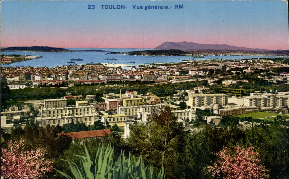 Toulon — Vista geral — RM — Edição de Arte Rostan & Munier, Nice - Frente