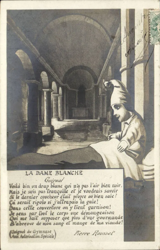 La Dame Blanche — Guignol — Pierre Roussel - Frente