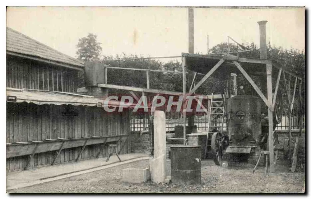 Industrielle Räume mit Dampfmaschine — Baudinière, Paris — Phototypie Baudinière, 40, Rue du Caire - Vorderseite