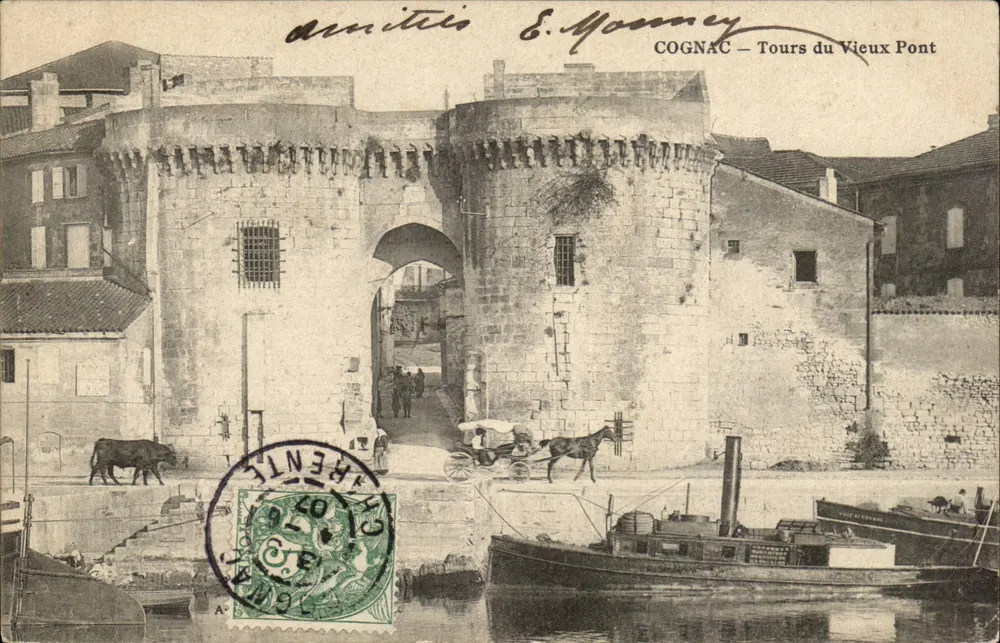Cognac — Tours do Velho Ponte — E. Mooney - Frente