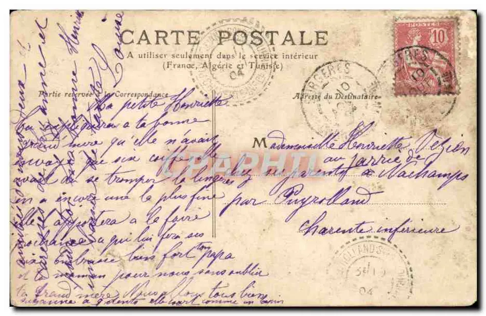 Cognac - Estátua de Francisco I — editor: Nouvelles Galeries, n°5 - Verso