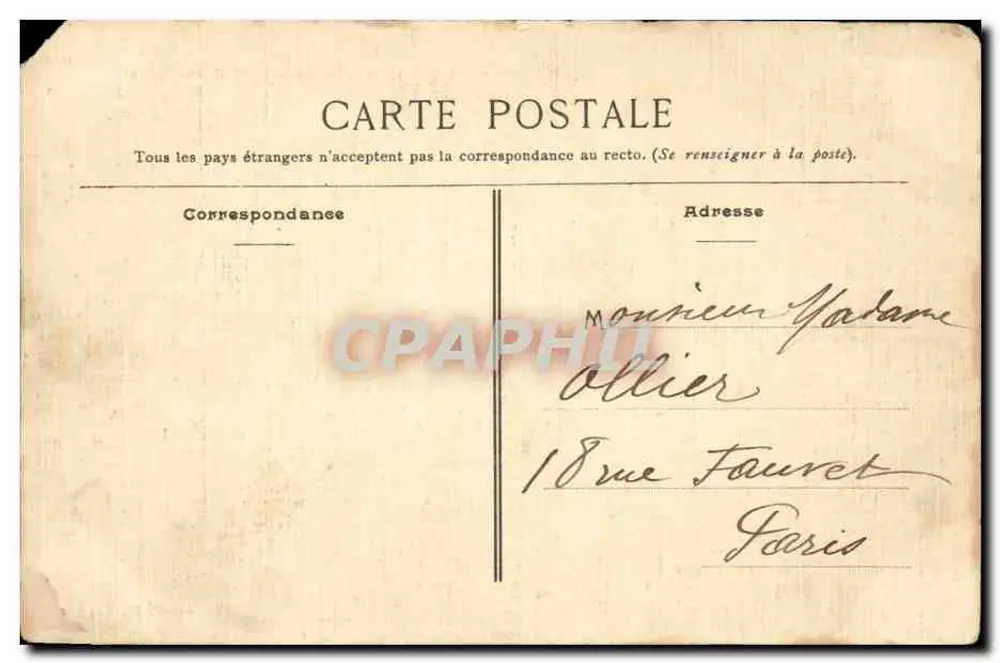 Cognac — Nouvel Hôtel des Postes — Édition V. T., Cognac - Verso