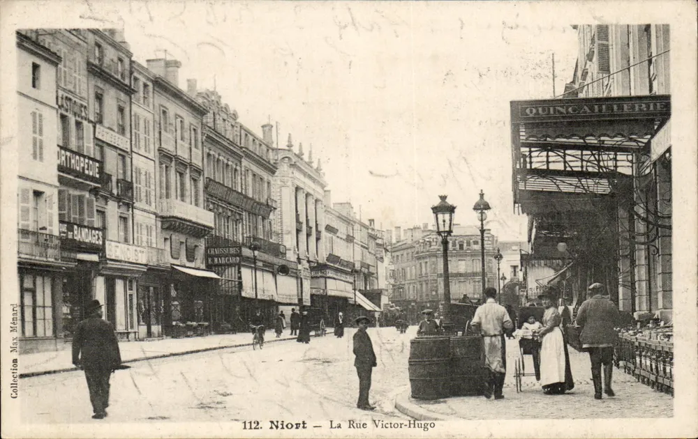 Niort — La Rue Victor-Hugo — Sammlung Max Ménard, n°112 - Vorderseite