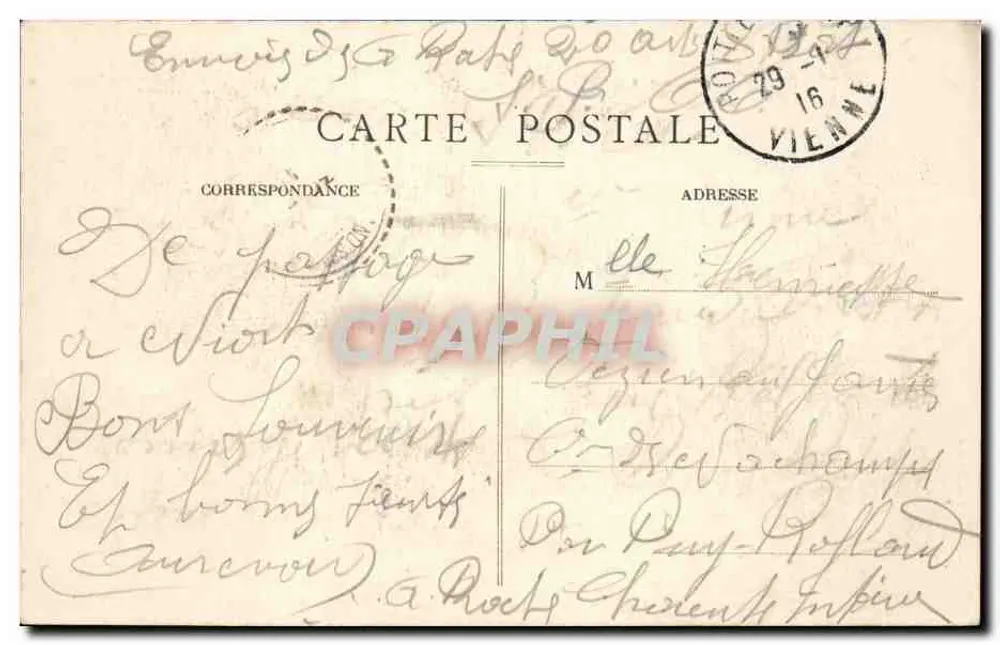 Niort — La Rue Victor-Hugo — Sammlung Max Ménard, n°112 - Rückseite