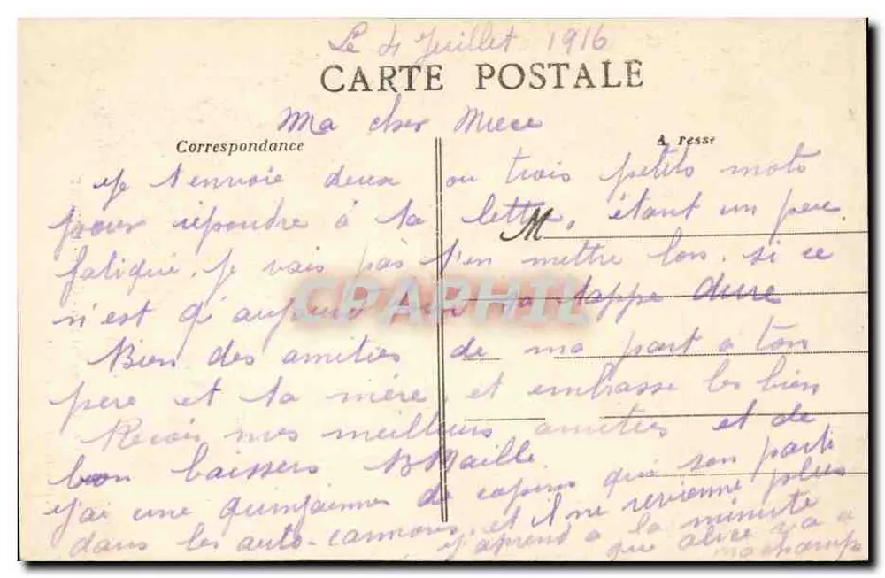 Grisette von Niort — Poitevin-Kleidung — N. Allx, Papierdruckerei, Niort - Rückseite