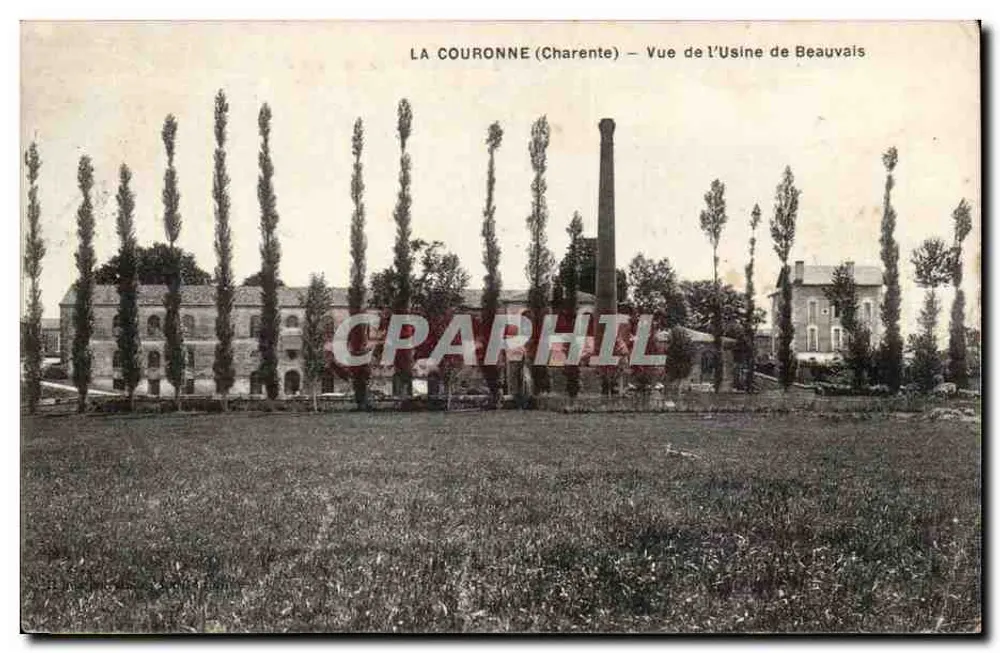 La Couronne (Charente) — Ansicht der Fabrik Beauvais - Vorderseite