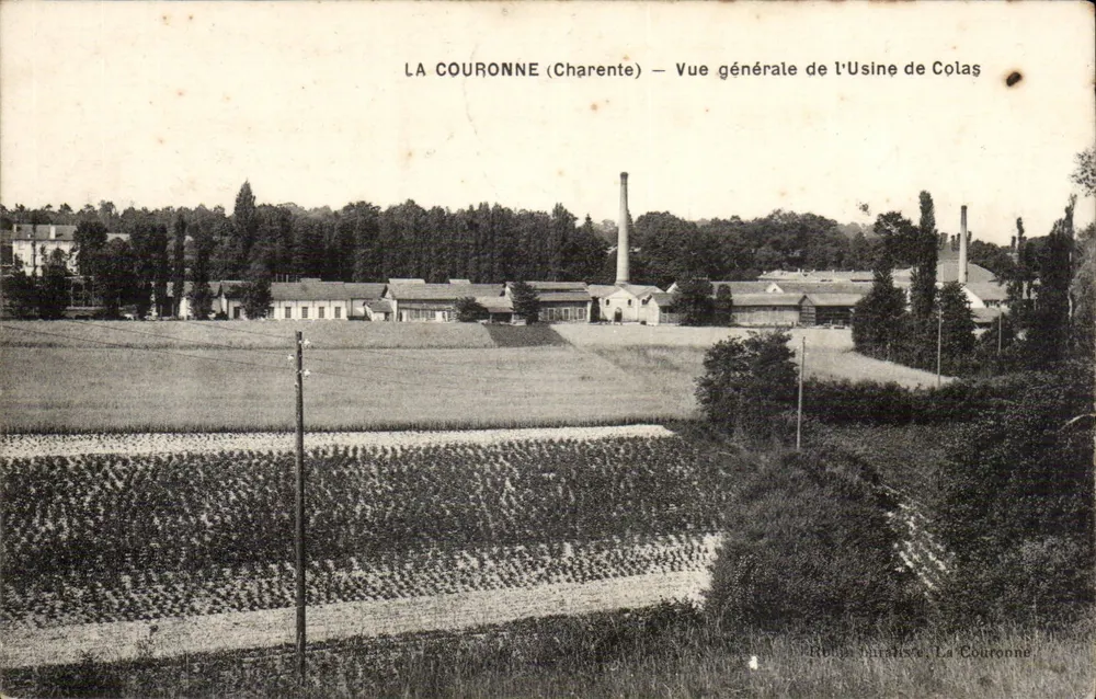 La Couronne (Charente) — Allgemeiner Blick auf die Colas Fabrik — Fotografische Editionen, Montureau - Vorderseite