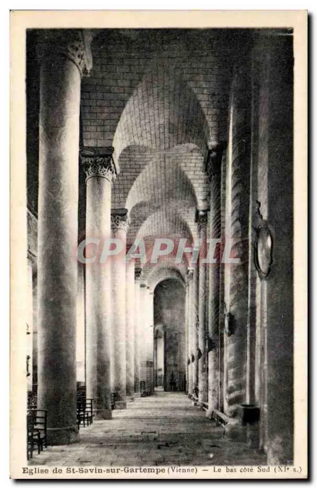 Chiesa di San Savino su Gartempe (Vienne) — Il lato basso sud (XI secolo) - Recto