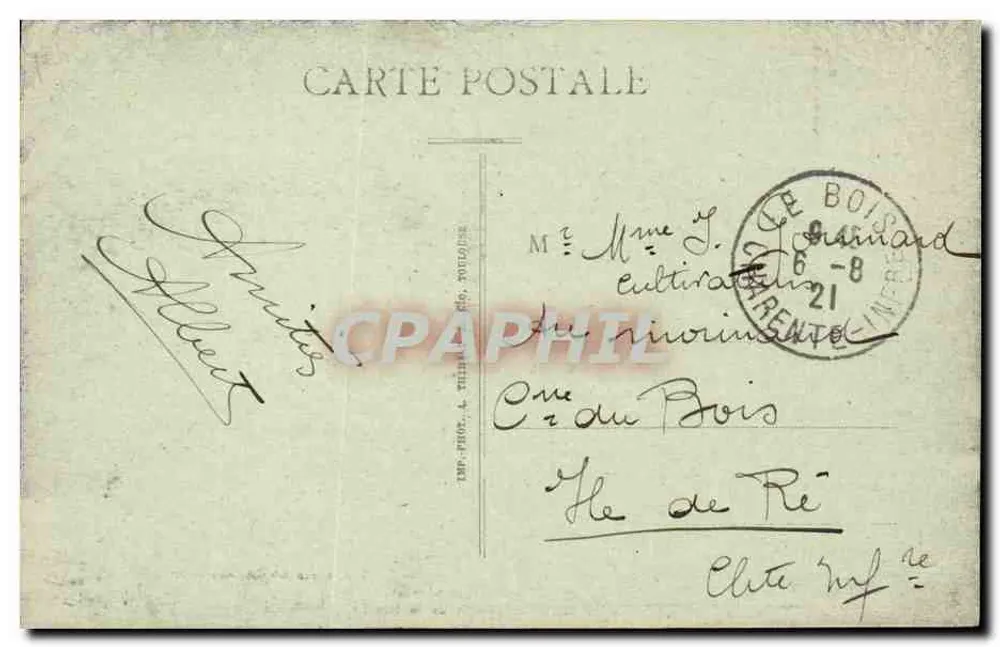 Niort (Deux-Sèvres) — Hoher Gang im Jardin de la Brèche — N. Alix, Papier-Tasche-Zeitung, Niort - Rückseite
