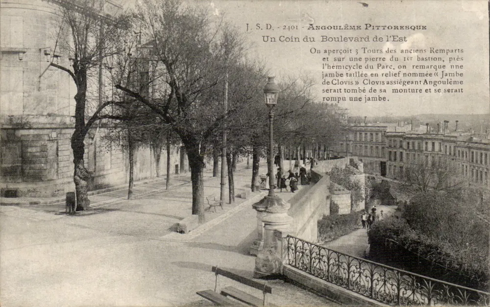 Angoulême - Um Canto do Boulevard de l'Est — J. S. D. - 2401 - Frente