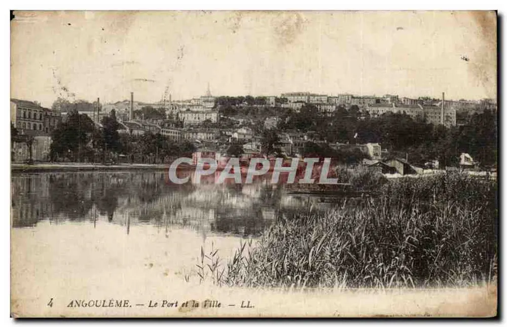 Angoulême — Der Hafen und die Stadt — LL - Vorderseite
