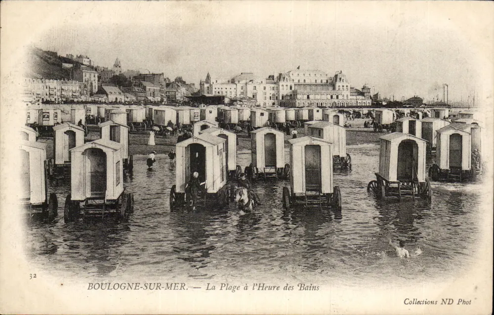 Boulogne-sur-Mer — Die Strandpromenade zur Badezeit — Collections ND Phot - Vorderseite
