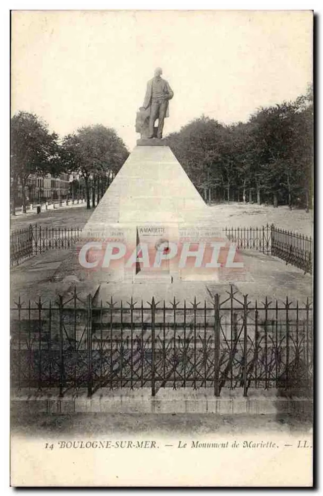 Boulogne-sur-Mer — Das Mariette-Monument — LL. - Vorderseite