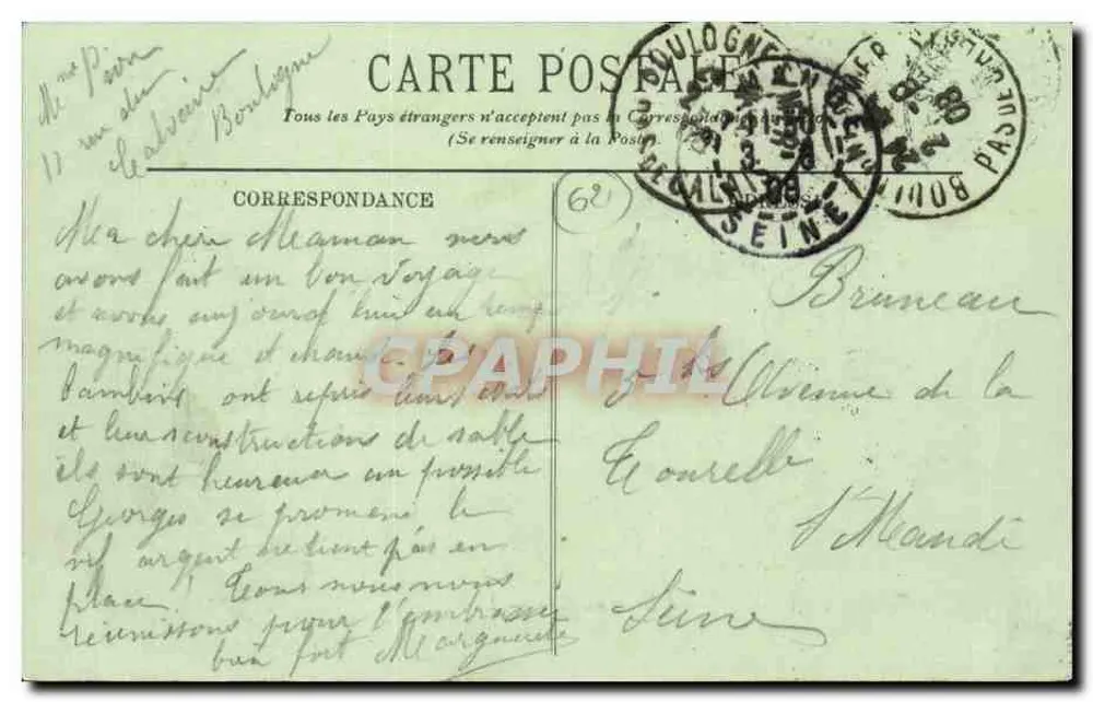 Boulogne-sur-Mer — La Hora del Baño — LL. — n°298 - Reverso