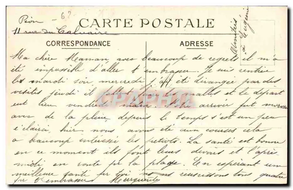 Boulogne-sur-Mer — Die Westpier und der Hafen — C.A.B. - Rückseite