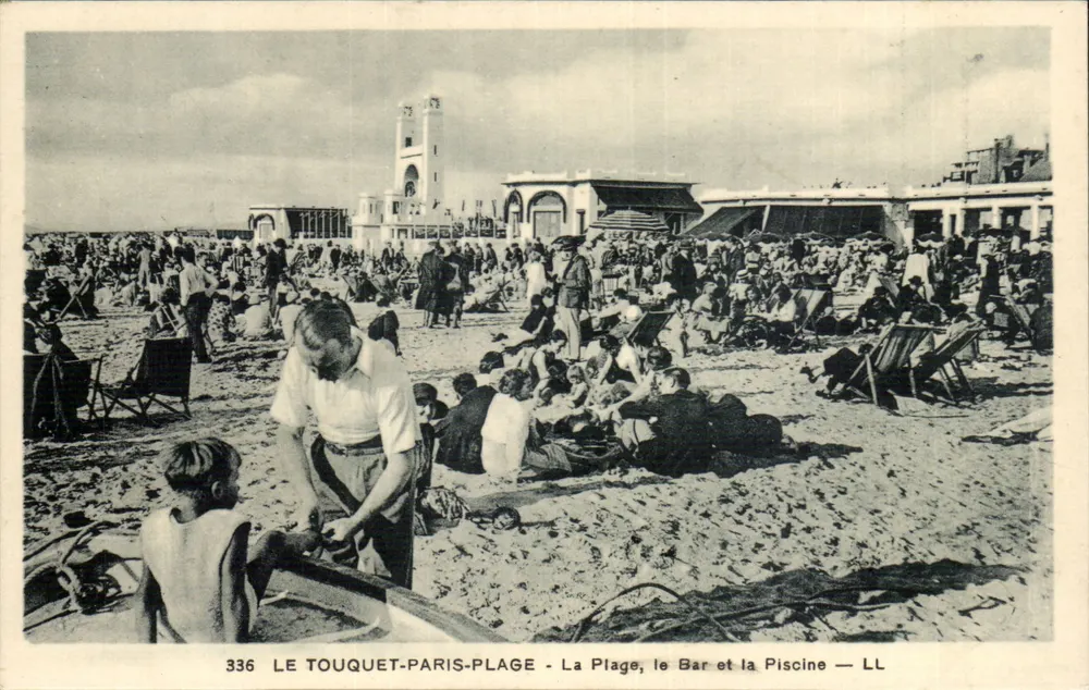 Le Touquet-Paris-Plage — Der Strand, das Café und die Schwimmbecken — LL - Vorderseite