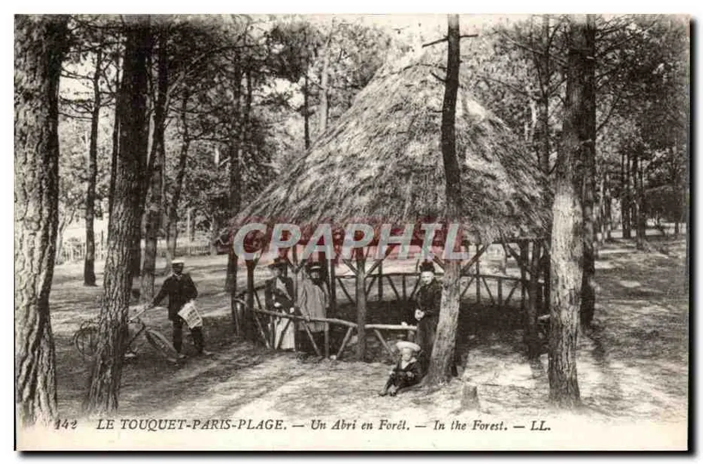 Le Touquet-Paris-Plage — Ein Schutzhaus im Wald — LL. — N° 142 - Vorderseite