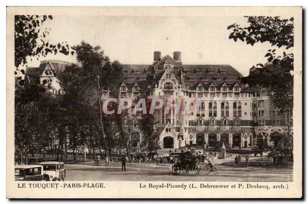 Le Royal-Picardy — Le Touquet-Paris-Plage — L. Debrouwer et P. Drobeeq, Architekten - Vorderseite