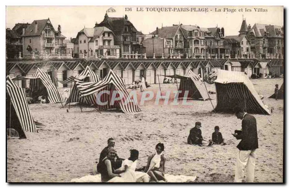Le Touquet-Paris-Plage - Die Strandpromenade und die Villen - Vorderseite