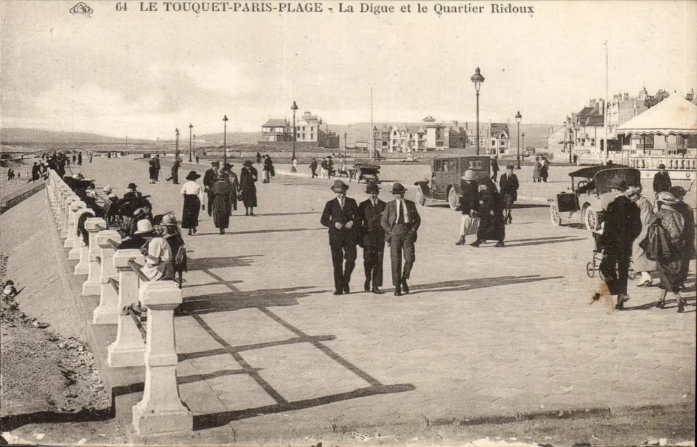 Le Touquet-Paris-Plage — Die Digue und der Viertel Ridoux — n° 64 - Vorderseite