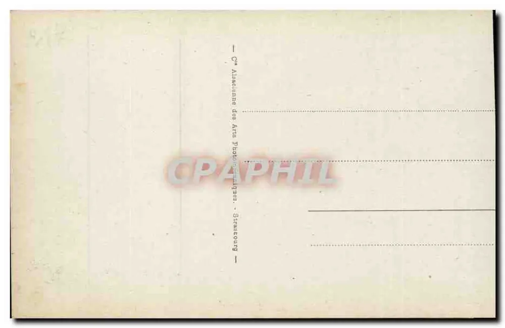 Le Touquet-Paris-Plage - Die Digue-Promenade — Verlag C* Alliance des Arts Photographiques, Straßburg — Seriennummer 62 - Rückseite