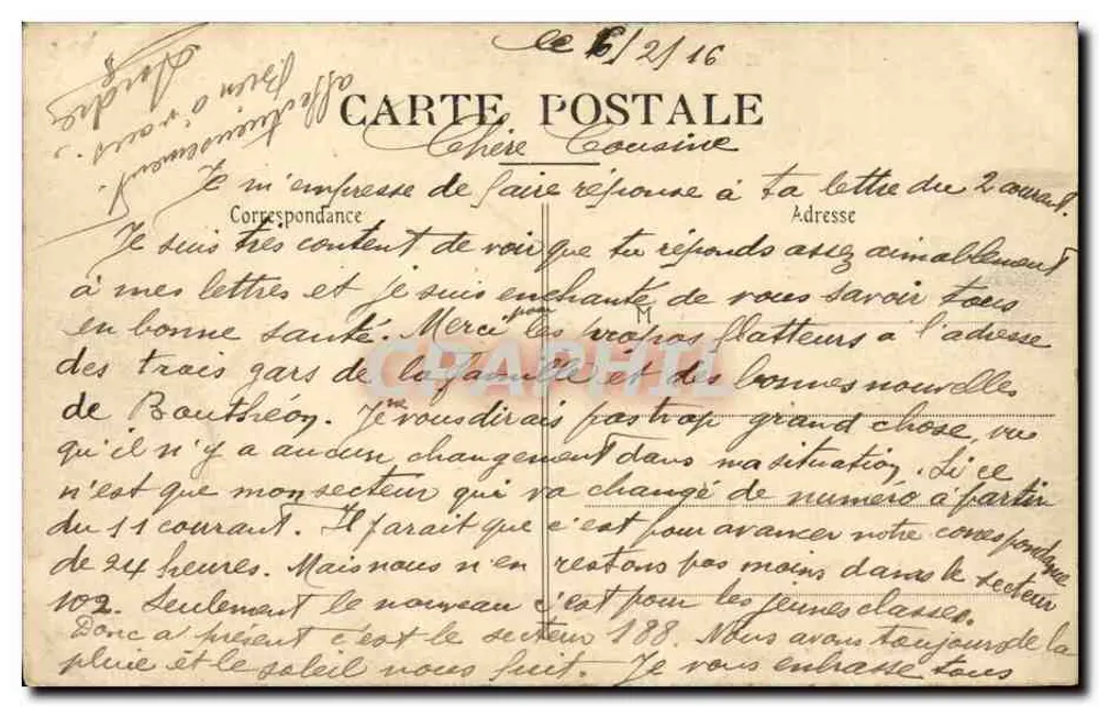 Parigi-Piaggia — La Piaggia — Stevenard, Ed. Boulogne-sur-Mer - Verso
