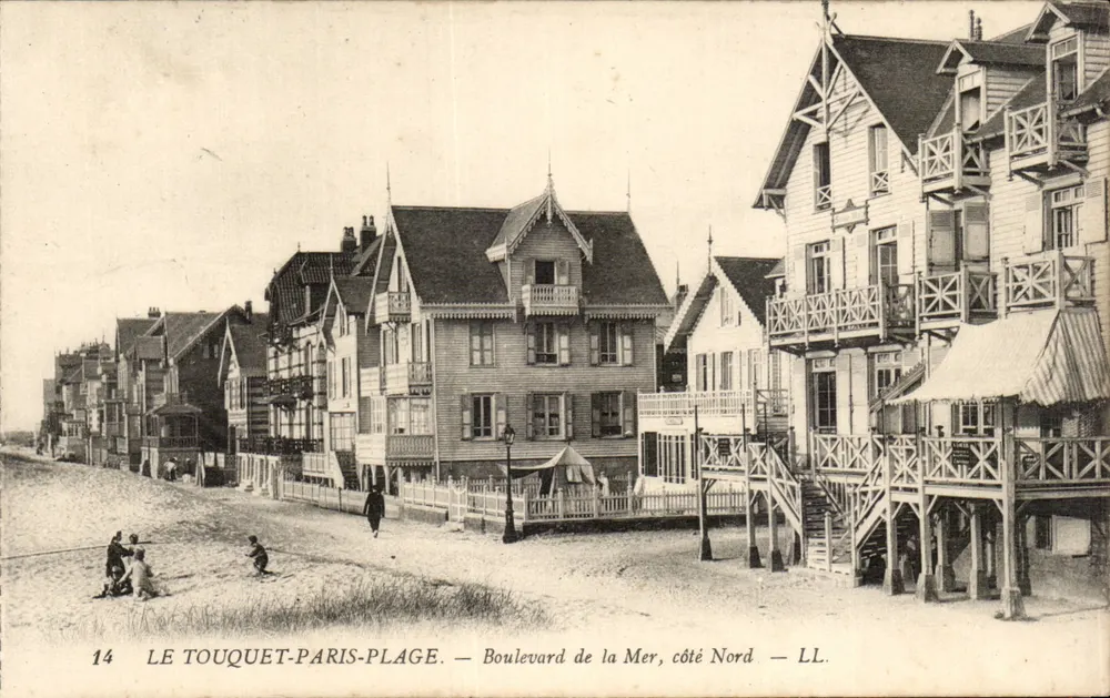 Le Touquet-Paris-Plage — Boulevard de la Mer, Nordseite — LL. Nr. 14 - Vorderseite