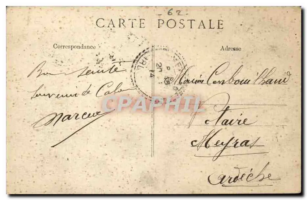 Calais — Denkmal für das U-Boot « Pluviose » — Verlag B.D. - Rückseite