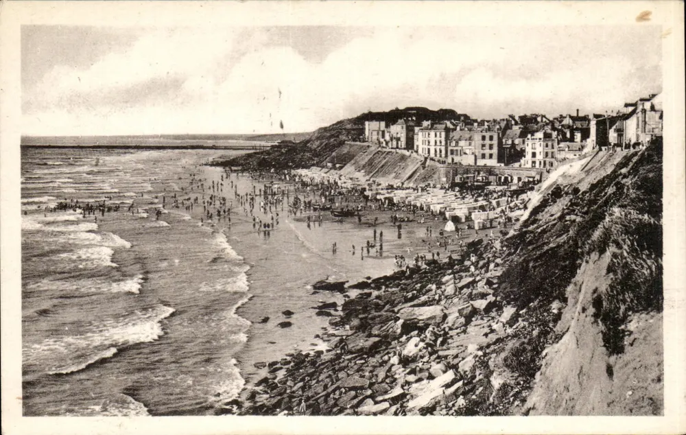 Le Portel — Der Strand und die Klippen — Les Arts Photomécaniques — Paris - Vorderseite
