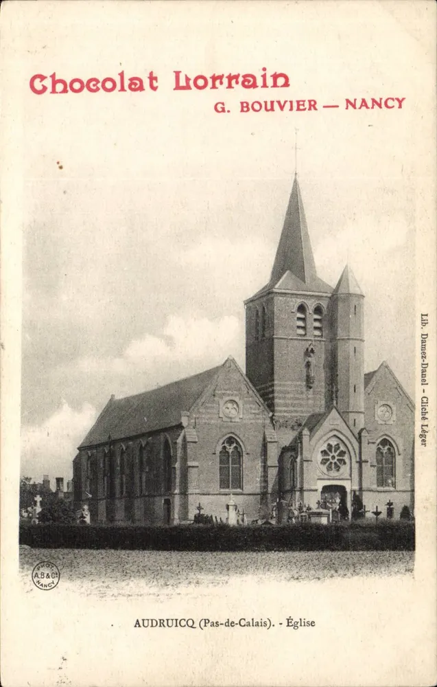 Audruicq (Pas-de-Calais) — Kirche — G. Bouvier — Nancy - Vorderseite