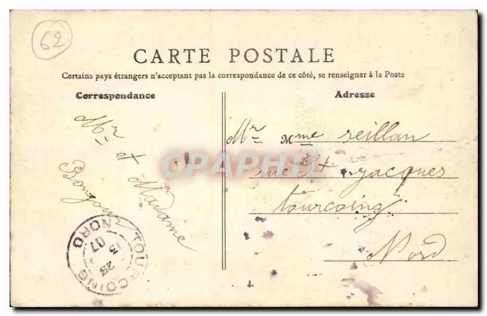 Auchy-les-Bassée (P.-de-C.) — Fábricas — B.F., Paris - Verso