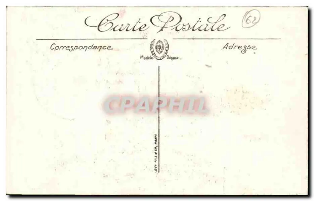 Calais — Die Straße der Zitadelle und der Glockenturm — LL - Rückseite