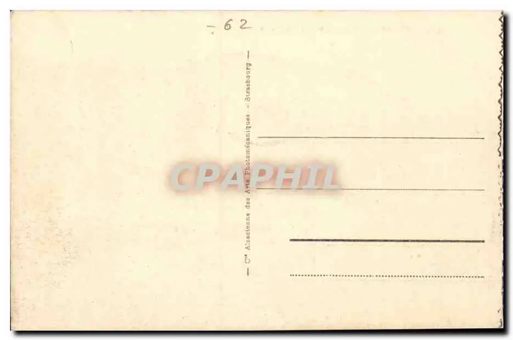 Calais - O Casino e a Praia — editor A. P. A. n° 76 - Verso