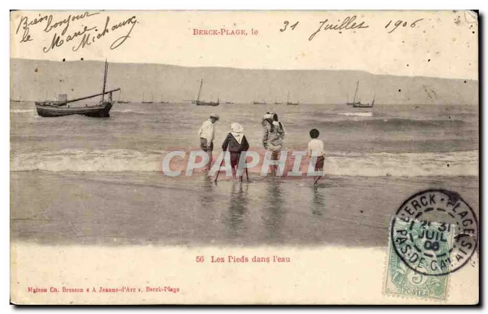 Berck-Plage — Les Pieds dans l'eau — Maison Cn. Bresson & A Jeanne-l'Arc, Berck-Plage - Vorderseite