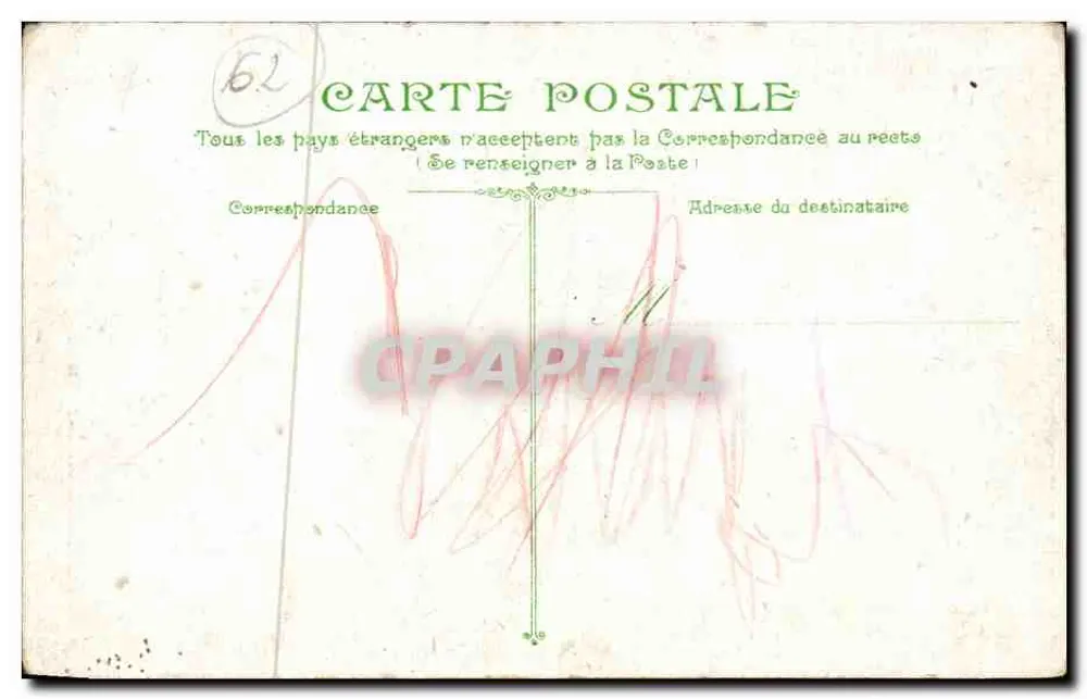 Berck-Plage - Straße Carnot — unbekannter Verleger, Seriennummer 4 - Rückseite
