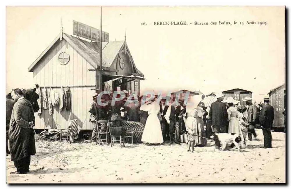 Berck-Plage — Badeamt, 15. August 1905 — Nr. 16 - Vorderseite