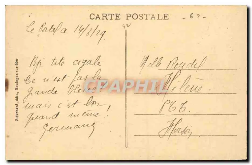 Le Portel (P.-de-C.) - Festung l'Heurt - Errichtet unter Napoleon I. - E.S. - Rückseite