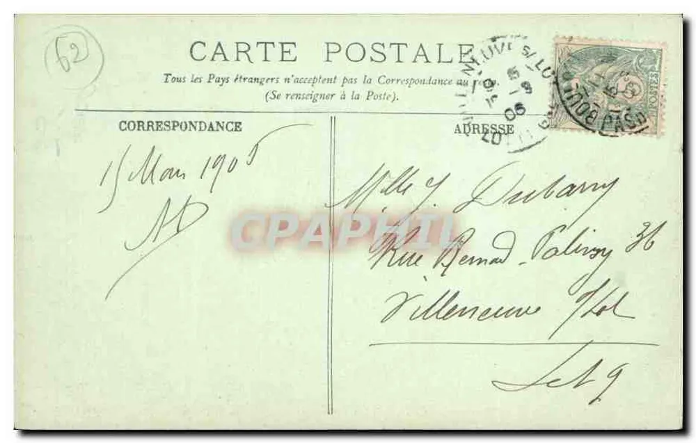 Le Portel — A Igreja — LL. n° 343 - Verso